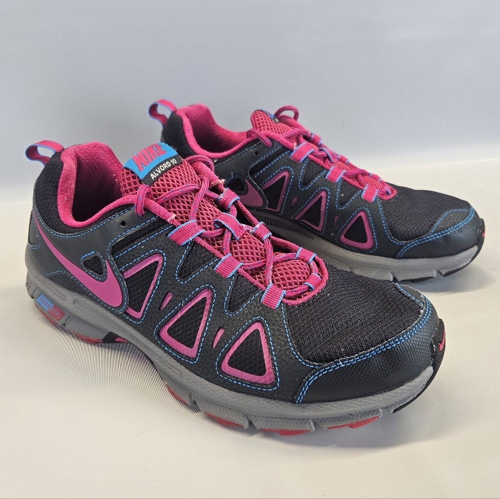 Nike Trail Air Alvord 10 Shoes Womens Sz 11 512038-005 Gray Pink Running Sneaker
